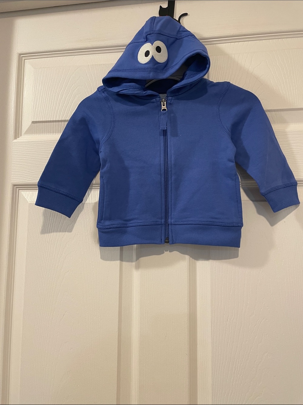 Hanna Andersson Sesame Street Cookie Monster French Terry Character Hoodie NWT